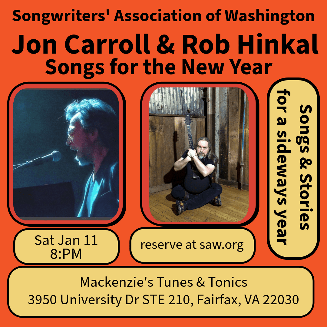 1/11 - Jon Carroll & Rob Hinkal at Mackenzie's Tunes & Tonics